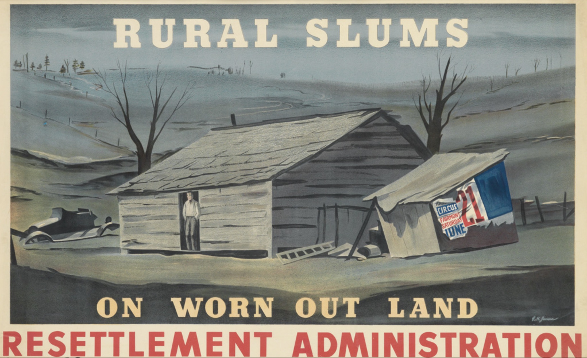 Resettlement Administration poster by Richard H. Jansen 